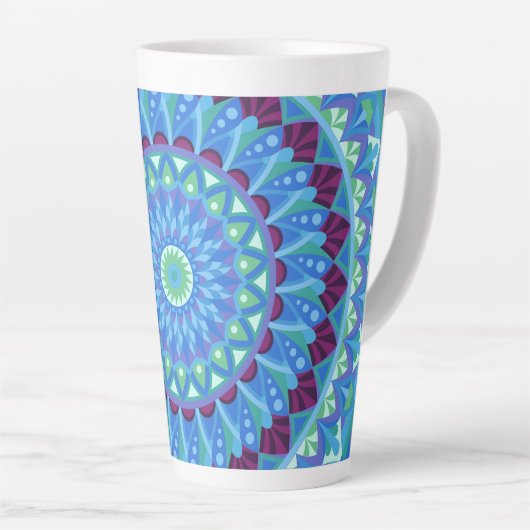 Midnight Dreams Mandala Latte Mok (Rechterhoek)