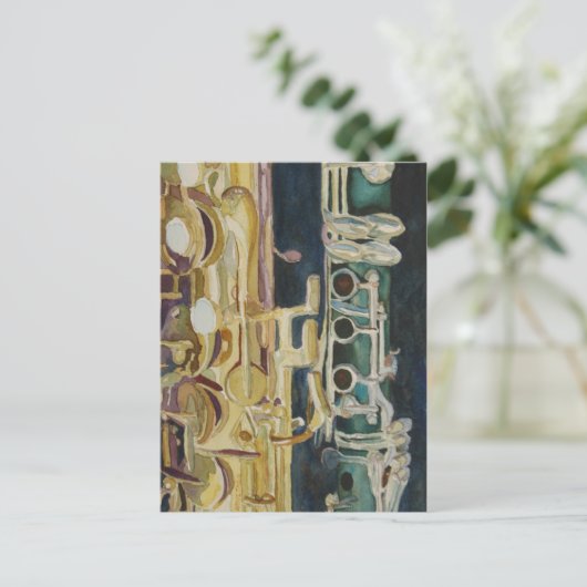 Midnight Duet Briefkaart (Staand voorkant)