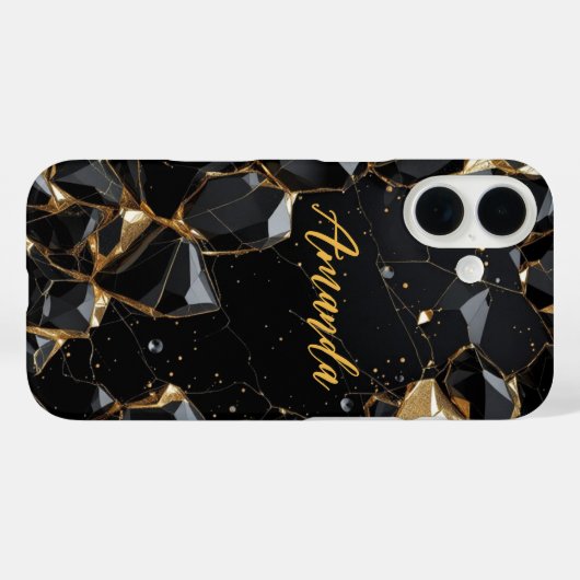Midnight Elegance Case-Mate iPhone Case (Achterkant (horizontaal))
