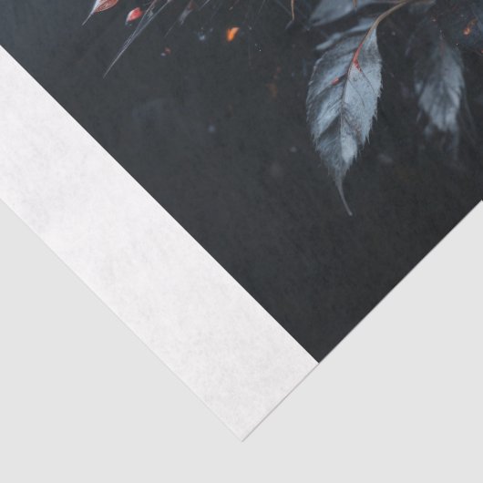 Midnight Elegance: Pink Roses Decoupage Tissuepapier (Detail)