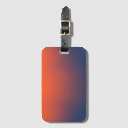 Midnight Ember Gradient Bagagelabel (Voorkant (verticaal))