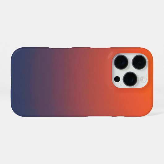 Midnight Ember Gradient iPhone Hoesje (Achterkant horizontaal)