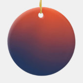 Midnight Ember Gradient Keramisch Ornament (Achterkant)