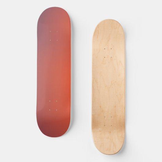 Midnight Ember Gradient Persoonlijk Skateboard (Voorkant)