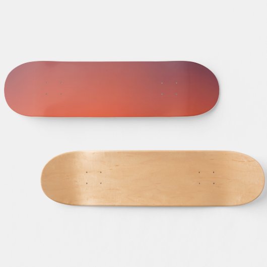 Midnight Ember Gradient Persoonlijk Skateboard (Horizontaal)