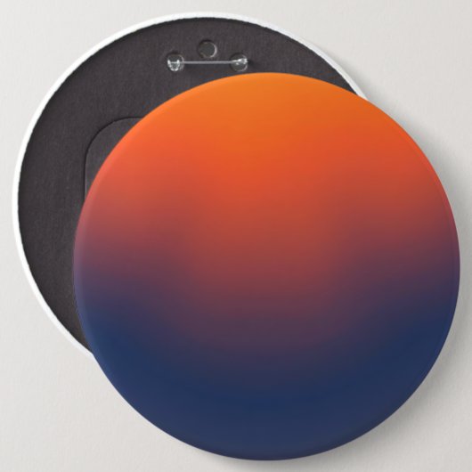 Midnight Ember Gradient Ronde Button 6,0 Cm (Voorkant /achterkant)