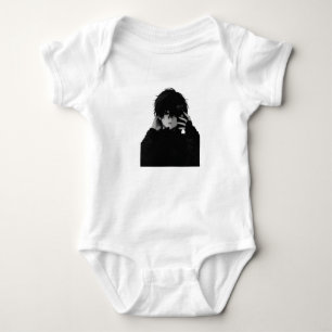 Midnight-Emo Anime Jongen - Donkere Esthetiek Baby Romper