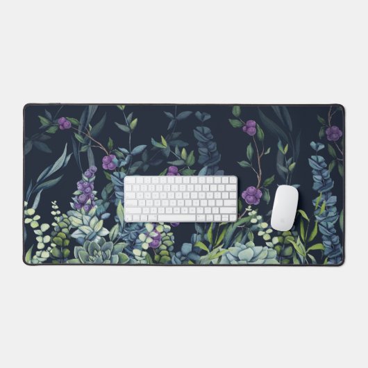 Midnight Eucalyptus Garden Bureaumat (Keyboard & Muis)