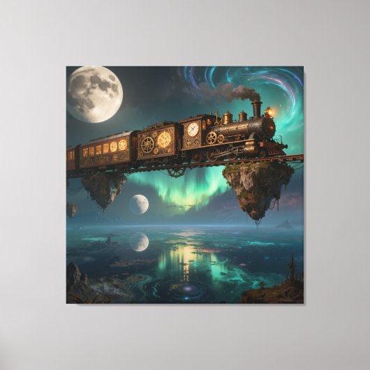 Midnight Express Through the Celestial Realms Canvas Afdruk (Voorkant)