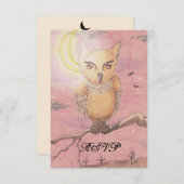 Midnight Eyes Cute Owl RSVP Gothic Gothic (Voorkant / Achterkant)