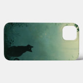 Midnight Familiar – Fantasy Art with Cat Case-Mate iPhone Case (Achterkant (horizontaal))