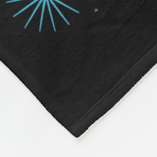 Midnight Family 2026 Fireworks Countdown Unity Spa Fleece Deken (Hoek)