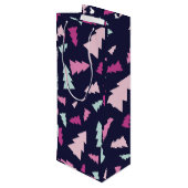 Midnight Feestelijke Wijn Gift Bag Wijn Cadeautas (Achterkant Gekanteld)