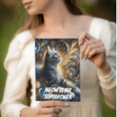 Midnight Feline Elegance Briefkaart