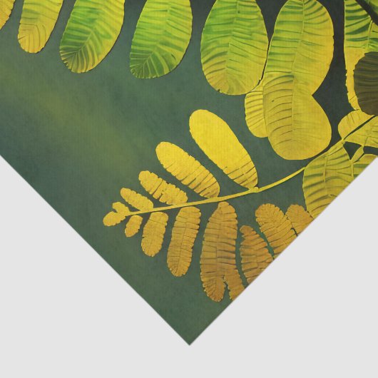 MIDNIGHT FERN ontkoppelingsdocument Tissuepapier (Detail)