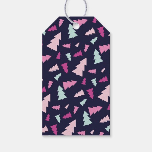 Midnight Festive Forest Gift Label Cadeaulabel (Voorkant)