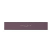Midnight Fig & Champagne Basic Suite Trouwen Uitnodigingen Wikkel (Vlak)