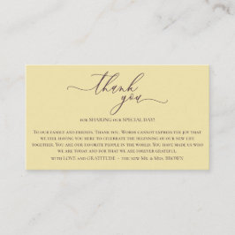 Midnight Fig & Champagne Ceremony Photo Thank You Informatiekaartje