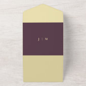 Midnight Fig Wedding script we do All In One Uitnodiging (Buitenkant)