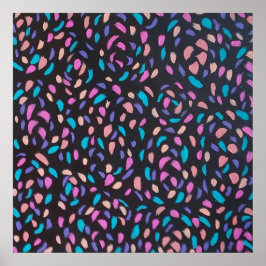 Midnight Flight Colorful Print