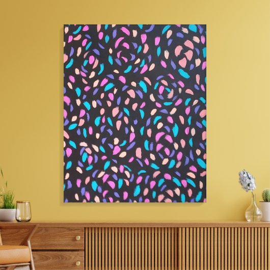 Midnight Flight Colorful Print (Insitu (Woonkamer))