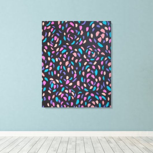 Midnight Flight Colorful Print (Insitu (Houten vloer))