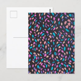 Midnight Flight Colorful Print Briefkaart