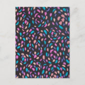 Midnight Flight Colorful Print Briefkaart (Voorkant)