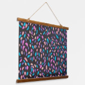 Midnight Flight Colorful Print Hangend Wandkleed (Gebogen)