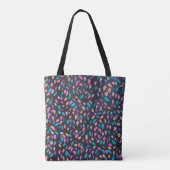 Midnight Flight Colorful Print Tote Bag (Achterkant)