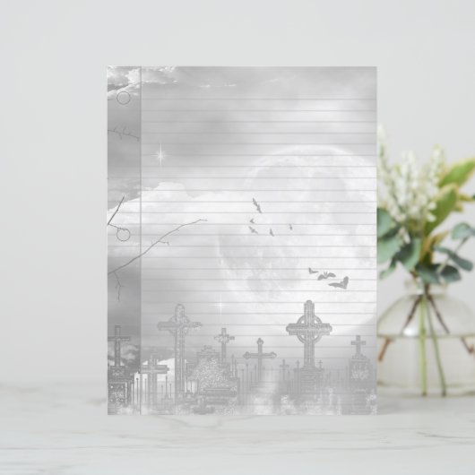 Midnight Flight Gothic Cemetery Notitieboek (Staand voorkant)