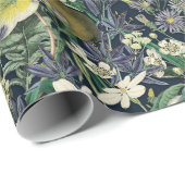 Midnight Floral  Botanisch inpakpapier (Rol Hoek)