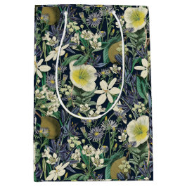 Midnight Floral  Botanisch inpakpapier Medium Cadeauzakje