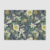 Midnight Floral  Botanisch Weefselpapier Tissuepapier (Voorkant)