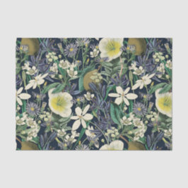 Midnight Floral  Botanisch Weefselpapier Tissuepapier