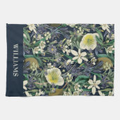 Midnight Floral  Botanische Douane Theedoek (Horizontaal)