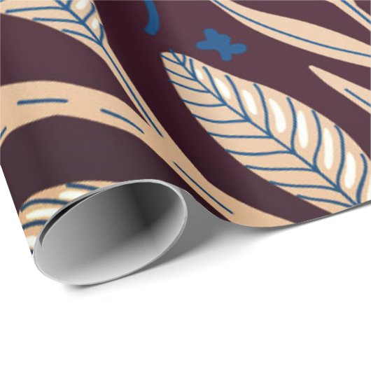 Midnight Floral Cadeaupapier (Rol Hoek)