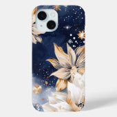 Midnight Floral Elegance Telefoon Case (Achterkant)