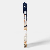 Midnight Floral Elegance Telefoon Case (Achterkant / Links)