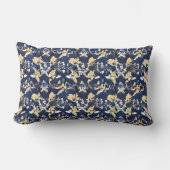 Midnight Florals: een nachtelijke elegantie Kussen (Voorkant)