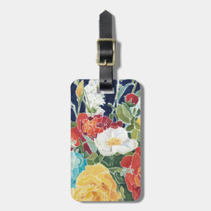 Midnight Florals I Bagagelabel