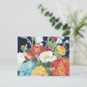 Midnight Florals I Briefkaart (Staand voorkant)