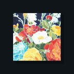 Midnight Florals I Canvas Afdruk<br><div class="desc">Floral</div>