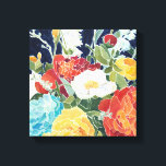 Midnight Florals I Canvas Afdruk<br><div class="desc">Floral</div>