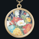 Midnight Florals I Goud Vergulden Ketting<br><div class="desc">Floral</div>