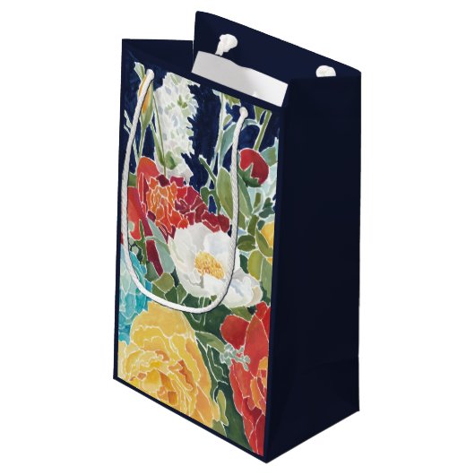 Midnight Florals I Klein Cadeauzakje (Achterkant Gekanteld)