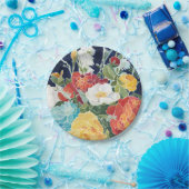 Midnight Florals I Papieren Bordje (Feest)