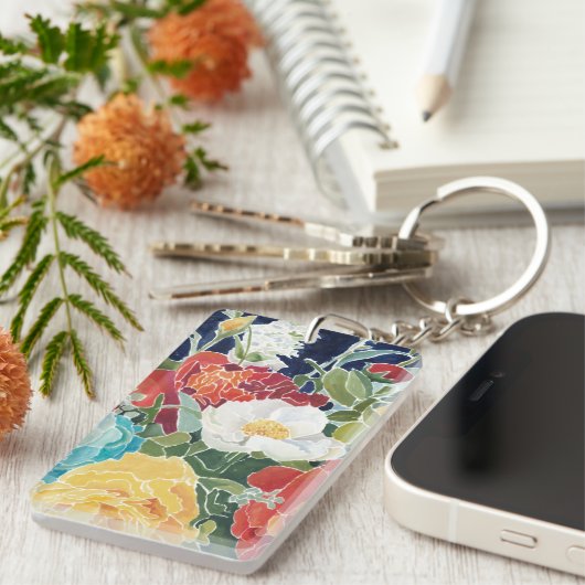 Midnight Florals I Sleutelhanger (Voorkant Rechts)