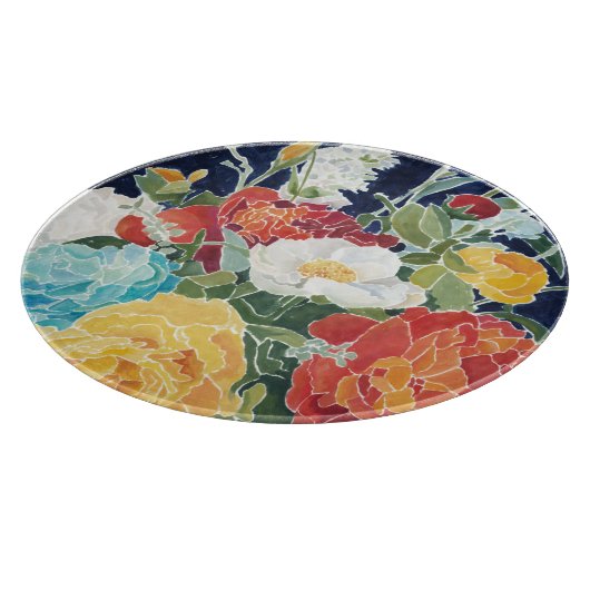 Midnight Florals I Snijplank (Hoek)