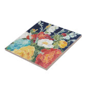 Midnight Florals I Tegeltje (Zijkant)